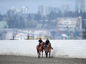 Hastings Racecourse as the season is set to open on Friday April 28, in Vancouver, BC., on April 26, 2023.(NICK PROCAYLO/PNG)