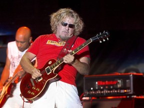 Sammy Hagar rocks the crowd at Rock The Park in Harris Park in London on Friday July 25, 2014.