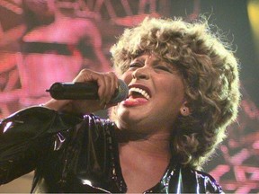 Tina Turner in concert at GM Place on May 13, 2000.