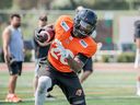 B.C. Lions running back Buddy Howell is one-of-three players trying to lock down the No. 1 RB spot with the Leos.