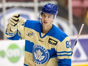 Bradly Nadeau of the Penticton Vees
