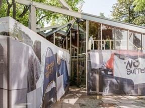 Canadian Pavillion at the architectural festival, the Biennale Archittetura, which kicked off in Venice, Italy this week. Vancouver's DTES housing crisis is on display. Photo: Maris Mezulis.
