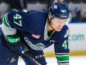 Calgary Flames prospect Lucas Ciona has had a standout season with the WHL Seattle Thunderbirds, collecting collecting 28 goals and 47 assists for 75 points in 63 games.