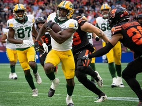 Edmonton Elks running back Kevin Brown