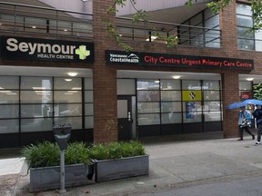 The urgent care centre operated by Seymour Health at 1290 Hornby Street in Downtown Vancouver.