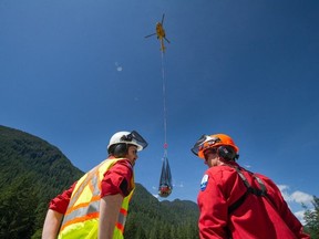 Firefighters train for possible fires at or near Metro Vancouver's watersheds and regional parks.