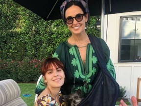 Tallulah Willis, left, and Demi Moore are pictured in an Instagram photo in May 2020.