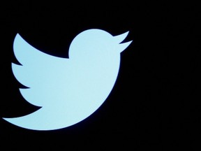 The Twitter logo is displayed on a screen on the floor of the New York Stock Exchange (NYSE) in New York City, U.S., September 28, 2016.