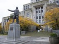 Capt. George Vancouver statue at Vancouver city hall.