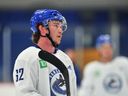 Canucks prospect winger Josh Bloom was all ears Tuesday in soaking up development camp guidance at UBC.