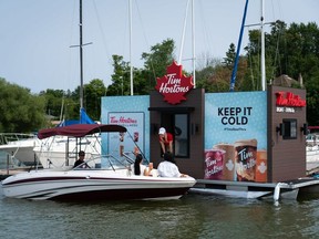 Tim Hortons opening its first-ever Boat-Thru for a limited time on Ontario’s Lake Scugog, serving free cold beverages to guests who arrive by watercraft on Aug. 5-6