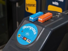 TransLink is marking 75 years of trolley bus service in Vancouver on Aug. 16, 2023, with the release of 5,000 Compass Mini-Trolley keychains that work just like traditional Compass cards. Similar promotions have been hot sellers in the past.