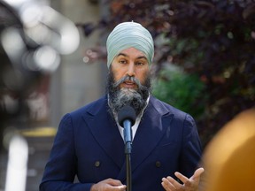 Federal NDP leader Jagmeet Singh, seen here in Windsor, was heckled this week at a stop in St. John's.