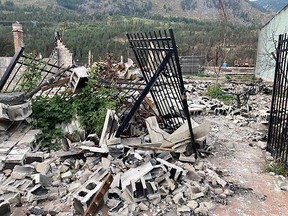 Klowa Art Cafe after the 2021 wildfire in Lytton.