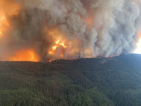 The B.C. Wildfire Service is responding to the Kookipi Creek wildfire originally located about 16 kilometres northwest of Boston Bar and seven kilometres east of Nahatlatch Lake.