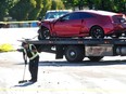 The scene of a fatal car accident in East Vancouver on July 31, 2023.