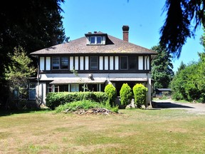 A mansion at 4501 Arthur Dr. in the Ladner part of Delta was built in 1906 and is facing demolition. The 5,300-square-foot building was designed by renowned architect Samuel Maclure and has been a seniors home in recent years.