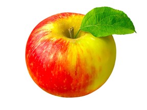 bi-coloured apple