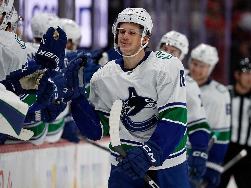 Injury hit Canucks recall Jack Studnicka cap hit free The Province