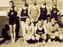 A 1925 photo showing swimmers from the Meraloma Athletic Club in Vancouver.