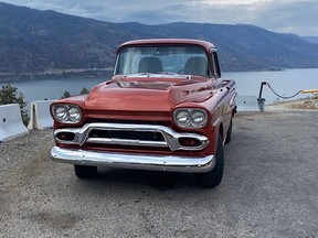 This 1958 GMC truck was stolen from a Kelowna lot early this week.