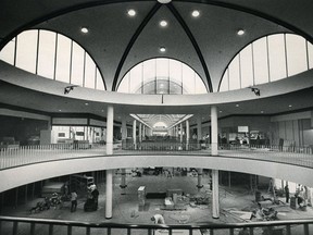 The interior of the Lougheed Mall in Burnaby under construction, Sept. 20, 1969. Ross Kenward/Vancouver Province