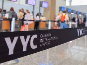 Calgary International Airport on Tuesday, Aug. 23, 2022.