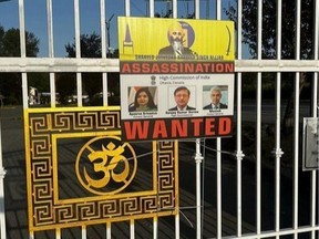 More than a dozen Hindu temples across Canada have been desecrated and vandalized, including Laxmi Narayan sanctuary in Surrey. It was plastered wirh Khalistani posters saying Indian diplomats in Canada are 'wanted' for 'assassination.'