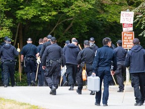 Search by RCMP and VPD at Central Park in Burnaby on Thursday, July 20 2017.