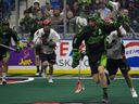 Brett Mydske moves the ball while playing for Saskatchewan Rush.