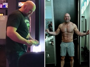 UFC CEO Dana White shows off his physique.