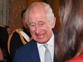 King Charles III pictured on October 19, 2023 in London, England.
