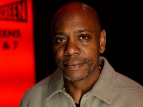 Dave Chappelle attends the U.K. premiere of "Dave Chappelle: Untitled" at Cineworld Leicester Square in London, Oct. 17, 2021.