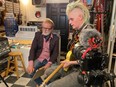 An upcoming episode of the comedy web series Forgotten Masters sees DJ Ian Leighton (Gary Jones) interviewing punk rock guitar player Keith Belland (Ken Lawson) who somehow managed to record an album while in Glasgow's toughest jail — and then committed another crime to go back and finish it.