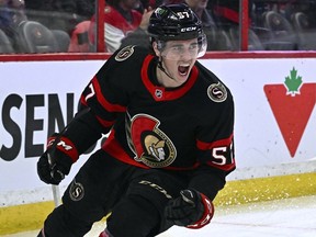 Senators centre Shane Pinto, 22, has been suspended by the NHL for 41 games for “activities relating to sports wagering.”