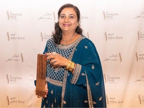 Deepti Bubta from Mohali, Punjab, India was the first female winner of the Dhahan Prize for Punjabi Literature. Bubta was on hand to receive the $25,000 prize at Dhahan Prize ceremony at Northview Golf and Country Club in Surrey.