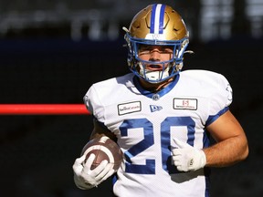 Blue Bombers running back Brady Oliveira is the West Division finalist for the CFL's Most Outstanding Player and Most Outstanding Canadian awards.