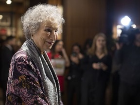 Margaret Atwood, W.O. Mitchell, Mavis Gallant, Rudy Wiebe, Michael Ondaatje, Al Purdy, Irving Layton, they're all there. Atwood arrives on the red carpet in 2019.