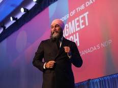 Jagmeet Singh blasts Trudeau, Poilievre at B.C. NDP convention