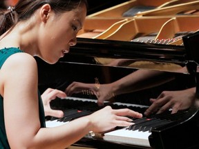 Pianist Yeol Eum Son, pictured here performing at a gala concert at the XIV International Tchaikovsky Competition in St. Petersburg, Russia, July 2, 2011.