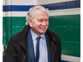 John Garrett arrives at Rogers Arena to cover a game earlier this year.