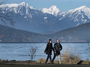 File photo of people enjoying a sunny but cold day in Metro Vancouver. Photo: Nick Procaylo/PNG.