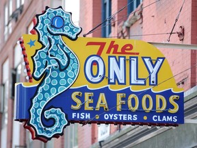The Seafood Only seahorse is one of the most beloved neon signs in Vancouver history. It's now in storage.