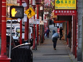 East Pender and Carral Streets as the province has new legislation that could wipe out small buildings in Chinatown and Gastown.