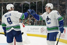 Brock Boeser has been the beneficiary of some quality setups from J.T. Miller as he piles up the goals in 2023.