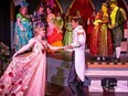 Cinderella's dress was made from tulle with embroidered flowers. The base layer of the dress was a donated bridesmaid dress, said Tanis Armstrong the costume designer for the 2023 play. Jesse Madden Photography