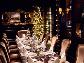 If you're not cooking the Christmas dinner, consider taking the family to one of the Greater Vancouver restaurants that are open for the festivites. Here the table is set for Christmas dinner at Bacchus restaurant.