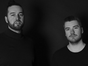 Krystian Watts and Devan Belanger are Vancouver composers who wrote the music for the Canucks' season-opener video reel.