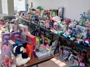 Toys collected by Agassiz Harrison Community Services.