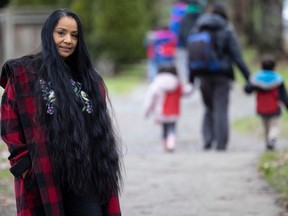 Vancouver, BC: December 13, 2023 --Brenda Logan is a single mother who has struggled to find childcare. She is pictured near her home in Vancouver, BC Wednesday, December 13, 2023.